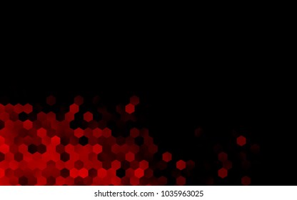 Dark Red vector pattern. Hexagonal template. Geometric sample. Repeating hexagon shapes. Brand-New texture for your design. Pattern can be used for background
