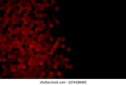 Dark Red vector pattern. Hexagonal template. Geometric sample. Repeating hexagon shapes. Brand-New texture for your design. Pattern can be used for background