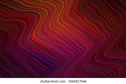 Dark Red vector pattern with lamp shapes. Blurred geometric sample with gradient bubbles.  The best blurred design for your business.