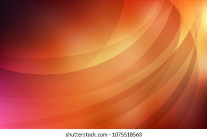 Dark Red vector pattern with lamp shapes. Glitter abstract illustration with wry lines. The template for cell phone backgrounds.