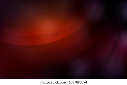 Dark Red vector pattern with lamp shapes. Colorful abstract illustration with gradient lines. Brand-new design for your ads, poster, banner.