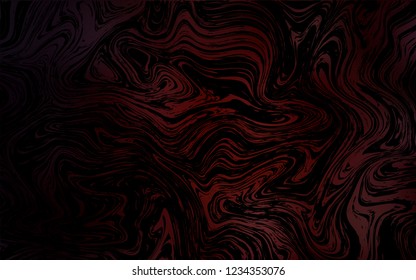 Dark Red vector pattern with lamp shapes. Shining crooked illustration in marble style. New composition for your brand book.