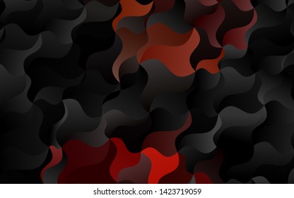 Dark Red vector pattern with lamp shapes. Colorful abstract illustration with gradient lines. A new texture for your  ad, booklets, leaflets.