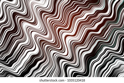 Dark Red vector pattern with lava shapes. Modern gradient abstract illustration with bandy lines. Pattern for your business design.