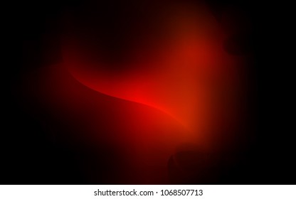 Dark Red vector pattern with lava shapes. Modern gradient abstract illustration with bandy lines. A completely new template for your business design.