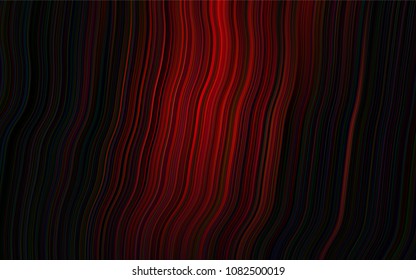 Dark Red vector pattern with lava shapes. Blurred geometric sample with gradient bubbles.  The template for cell phone backgrounds.