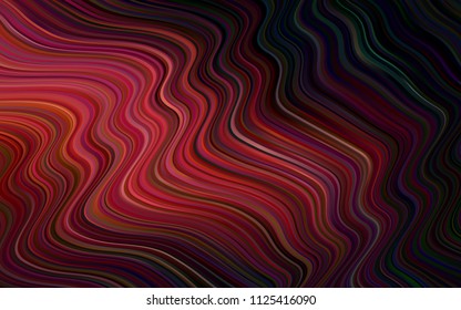 Dark Red vector pattern with lava shapes. An elegant bright illustration with gradient. Textured wave pattern for backgrounds.
