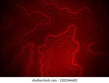 Dark Red vector pattern with lava shapes. Modern gradient abstract illustration with bandy lines. Marble design for your web site.