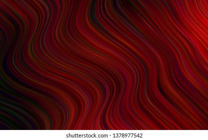 Dark Red vector pattern with lava shapes. Shining crooked illustration in marble style. Brand new design for your ads, poster, banner.