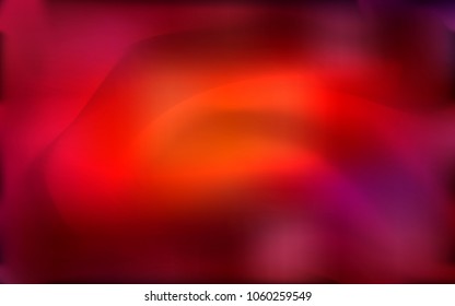 Dark Red vector pattern with lines, ovals. Shining illustration, which consist of blurred lines, circles. New composition for your brand book.