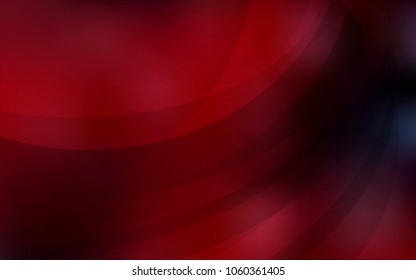 Dark Red vector pattern with lines, ovals. A vague circumflex abstract illustration with gradient. Textured wave pattern for backgrounds.