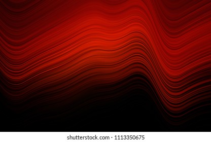 Dark Red vector pattern with lines, ovals. Blurred geometric sample with gradient bubbles.  Marble design for your web site.