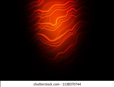 Dark Red vector pattern with lines, ovals. Colorful illustration in abstract marble style with gradient. Marble style for your business design.