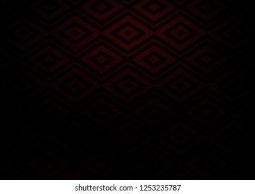 Dark Red vector pattern with lines, rectangles. Shining colorful illustration with lines, rectangles. Pattern for ads, posters, banners.