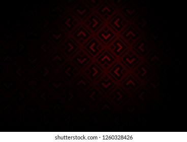 Dark Red vector pattern with lines, rectangles. Glitter abstract illustration with colorful lines, rhombuses. Pattern for websites, landing pages.