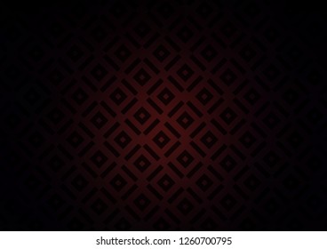 Dark Red vector pattern with lines, rectangles. Glitter abstract illustration with colorful lines, rhombuses. Best design for your ad, poster, banner.