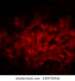 Dark Red vector pattern with lines. Gradient illustration in simple style with bows. Design for your business promotion.