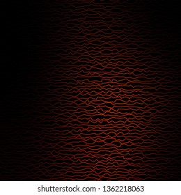 Dark Red vector pattern with lines. Abstract illustration with gradient bows. Template for your UI design.