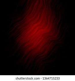 Dark Red vector pattern with lines. Gradient illustration in simple style with bows. Template for your UI design.