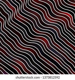 Dark Red vector pattern with lines. Bright illustration with gradient circular arcs. Smart design for your promotions.