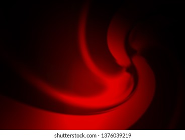 Dark Red vector pattern with lines, ovals. Creative illustration in halftone marble style with gradient. Pattern for your business design.