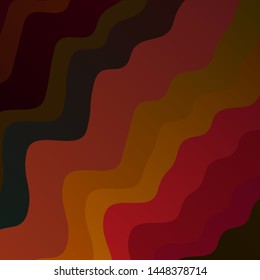 Dark Red vector pattern with lines. Illustration in halftone style with gradient curves. Pattern for commercials, ads.
