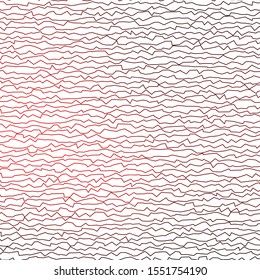 Dark Red vector pattern with lines. Abstract illustration with gradient bows. Design for your business promotion.