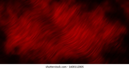 Dark Red vector pattern with lines. Illustration in abstract style with gradient curved.  Pattern for booklets, leaflets.