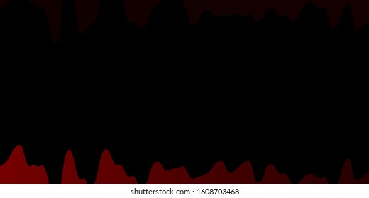 Dark Red vector pattern with lines. Bright illustration with gradient circular arcs. Pattern for websites, landing pages.