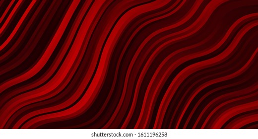 Dark Red vector pattern with lines. Gradient illustration Pattern for websites, landing pages.