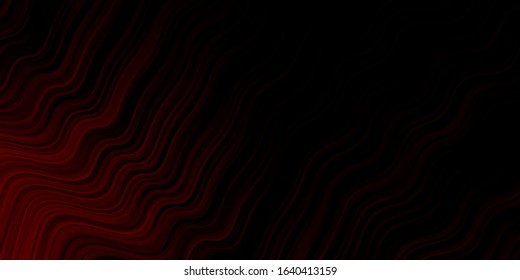 Dark Red vector pattern with lines. Colorful illustration in abstract style with bent lines. Template for cellphones.