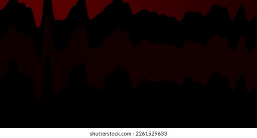Dark Red vector pattern with lines. Bright illustration with gradient circular arcs. Pattern for websites, landing pages.