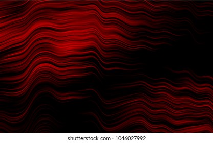 Dark Red vector pattern with liquid shapes. Colorful abstract illustration with gradient lines. Textured wave pattern for backgrounds.
