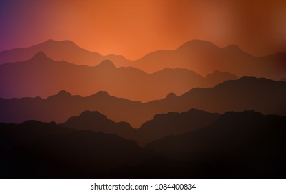 Dark Red vector pattern with liquid shapes. A completely new color illustration in mountain style. Brand-new design for your ads, poster, banner.