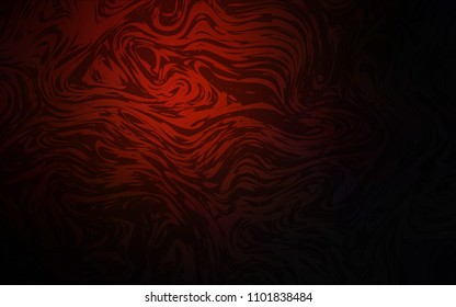 Dark Red vector pattern with liquid shapes. Shining crooked illustration in marble style. New composition for your brand book.