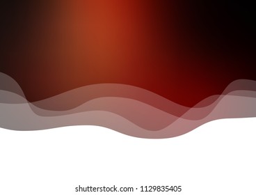 Dark Red vector pattern with liquid shapes. Blurred geometric sample with gradient bubbles.  New composition for your brand book.