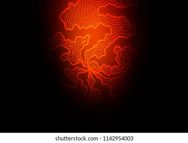 Dark Red vector pattern with liquid shapes. Colorful illustration in abstract marble style with gradient. A new texture for your  ad, booklets, leaflets.