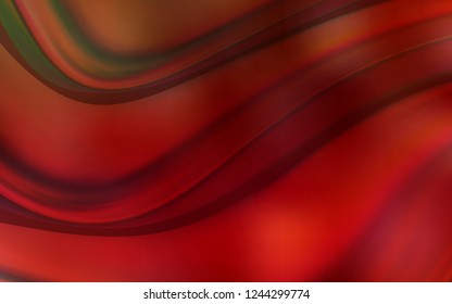 Dark Red vector pattern with liquid shapes. Shining illustration, which consist of blurred lines, circles. Pattern for your business design.