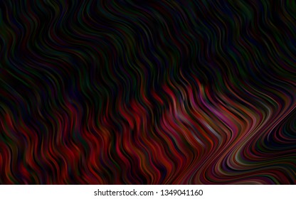 Dark Red vector pattern with liquid shapes. A vague circumflex abstract illustration with gradient. Textured wave pattern for backgrounds.