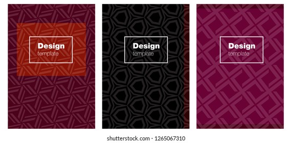 Dark Red vector pattern for magazines. Modern abstract design concept with colorful gradient. New design for cover of books.