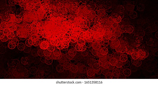 Dark Red vector pattern with magic elements. Illustration with magical signs of spiritual power. Design for magic, spiritual events.