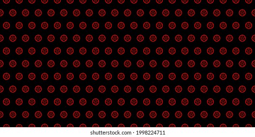 Dark Red vector pattern with magic elements. Retro design in abstract style with witchcraft forms. Simple base for your occult design.