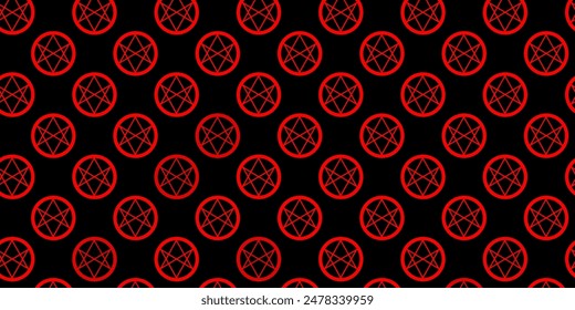 Dark Red vector pattern with magic elements. Abstract illustration with gothic gradient shapes. Simple design for occult depiction.