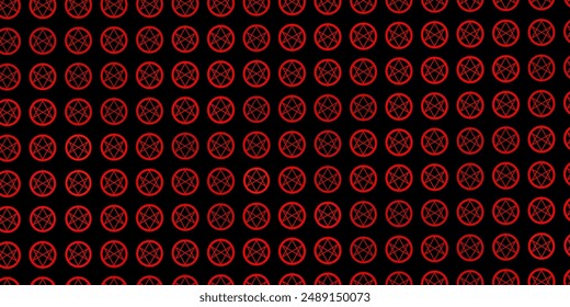 Dark Red vector pattern with magic elements. Retro design in abstract style with witchcraft forms. Best design halloween events.