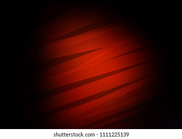 Dark Red vector pattern with narrow lines. Decorative shining illustration with lines on abstract template. The pattern can be used for websites.