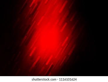 Dark Red vector pattern with narrow lines. Glitter abstract illustration with colored sticks. Best design for your ad, poster, banner.
