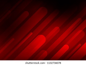 Dark Red vector pattern with narrow lines. Decorative shining illustration with lines on abstract template. The template can be used as a background.