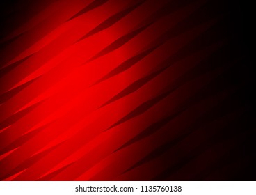 Dark Red vector pattern with narrow lines. Decorative shining illustration with lines on abstract template. The template can be used as a background.