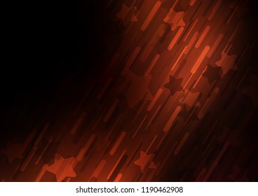 Dark Red vector pattern with narrow lines. Glitter abstract illustration with colored sticks. The pattern can be used for busines ad, booklets, leaflets