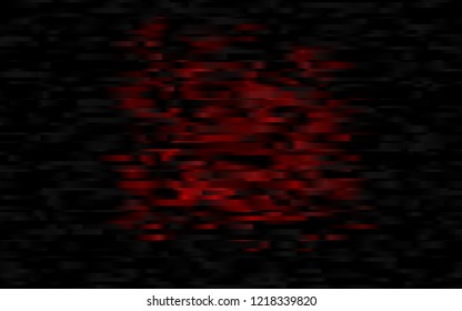 Dark Red vector pattern with narrow lines. Lines on blurred abstract background with gradient. Best design for your ad, poster, banner.